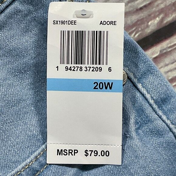 Seven7 Womens Jeans size 20W new nwt $79 Light Wash Denim Metro Skinny x29" b395 - Picture 2 of 12